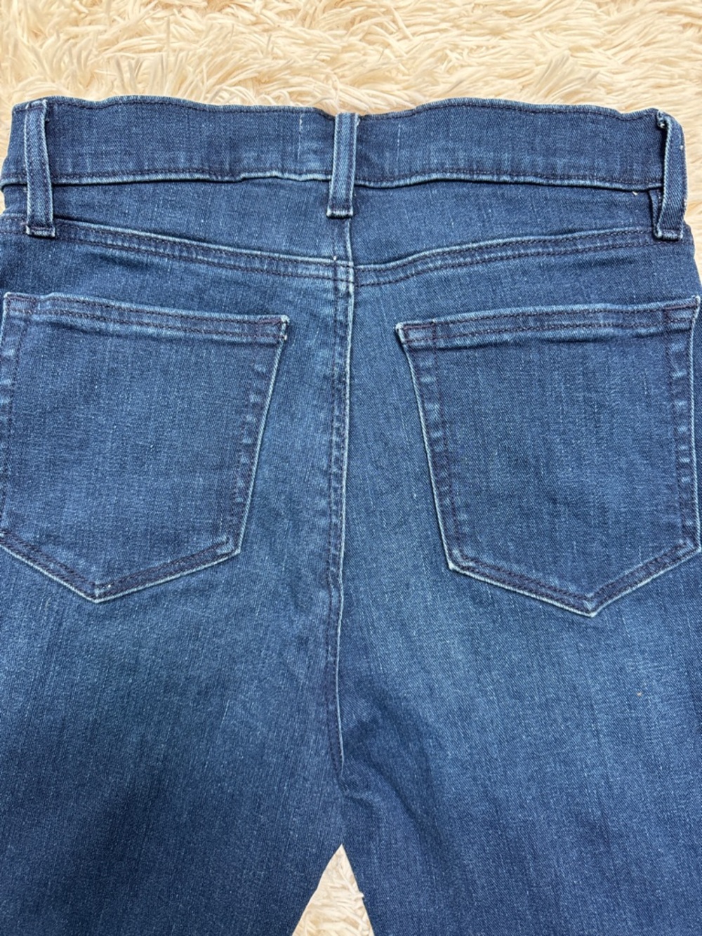 Loft Slim Flare High-Rise Jeans 💗 Indigo Blue - Picture 7 of 13
